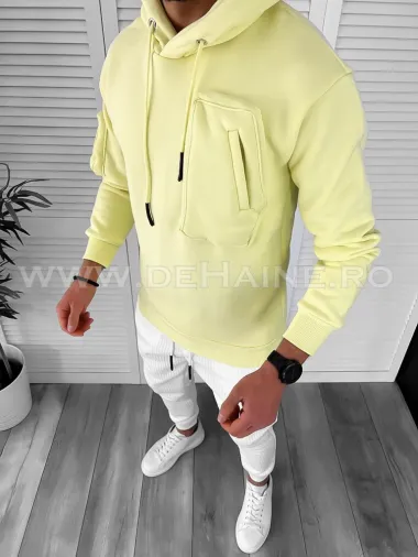 Hanorac barbati galben slim fit K170 O3-6.3